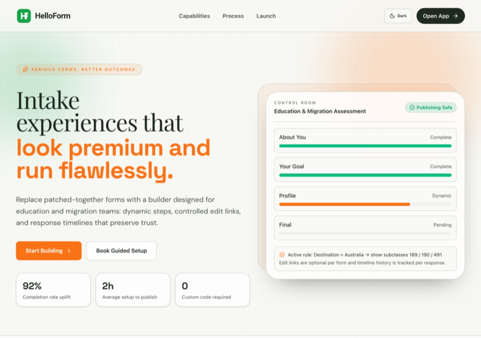 HelloForm website