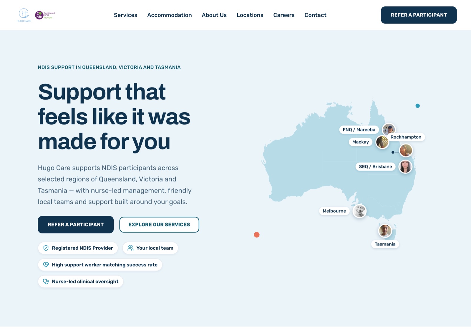 Hugo Care website
